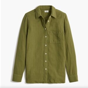 J Crew Gauze Button Up Shirt